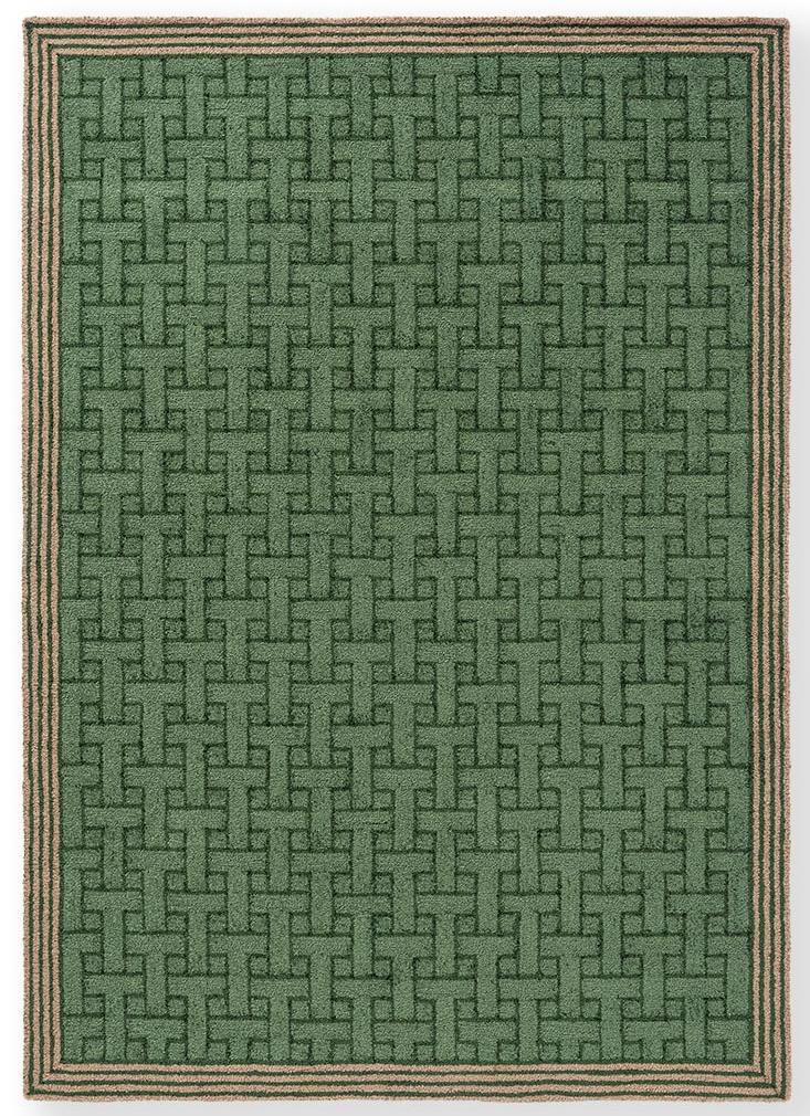Уличный ковер TB T Monogram Jade Gr 455807 | Размер: 200 x 280 см