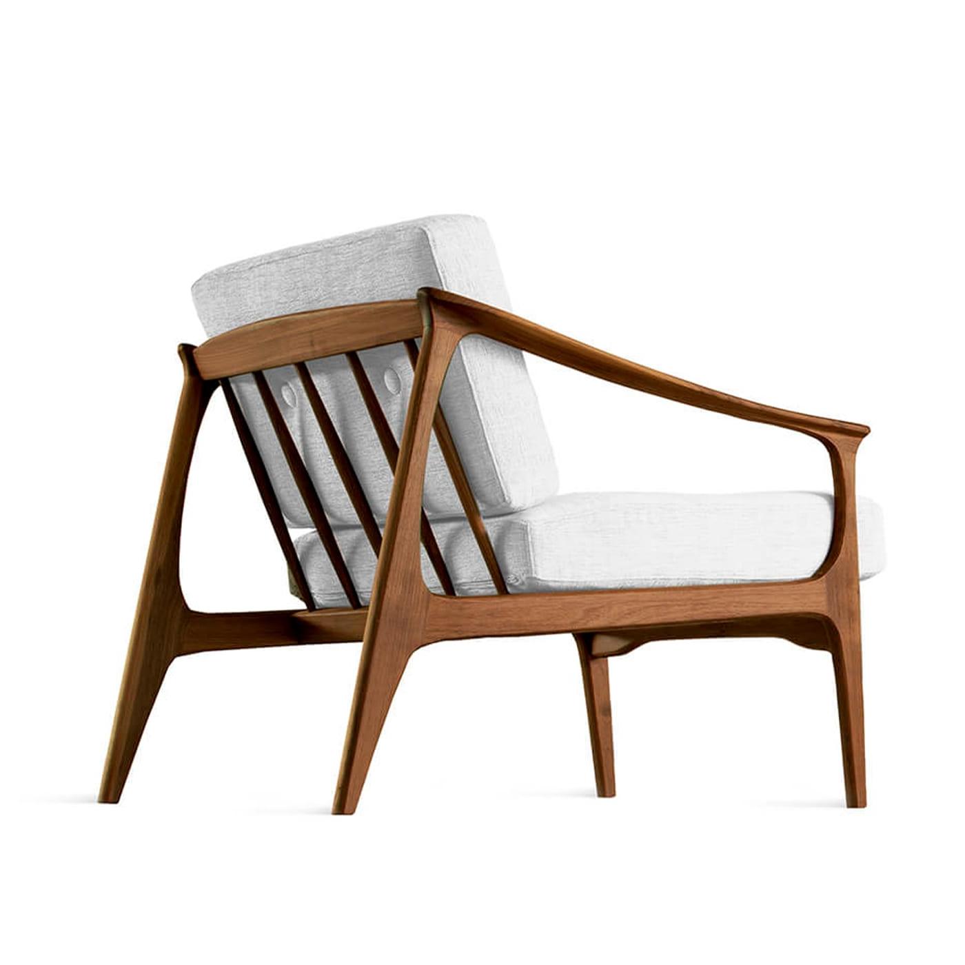 Крісло з масиву волоського горіха Quiete Natural | Колір: Linen UNICO NF184 04