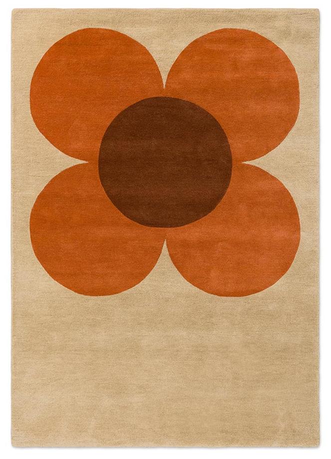 Ковёр Flower Placement Pumpkin/Ecru