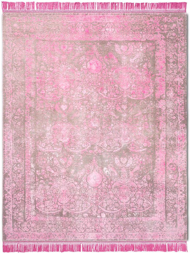 Премиальный узелковый ковер ручной работы Soft Pink