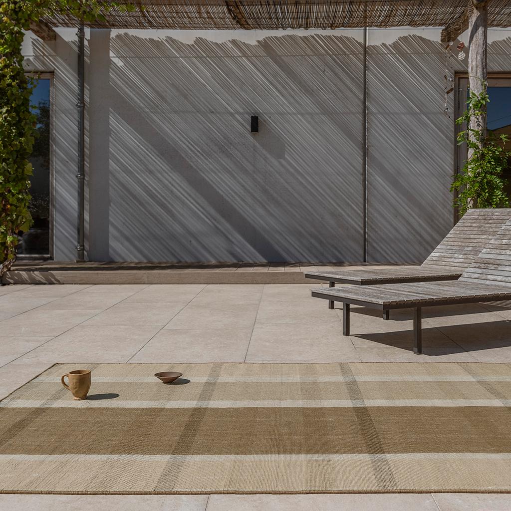 Килим вуличний Zona Cashew Block Stripe 497501 | Розмір: 140 x 200 см