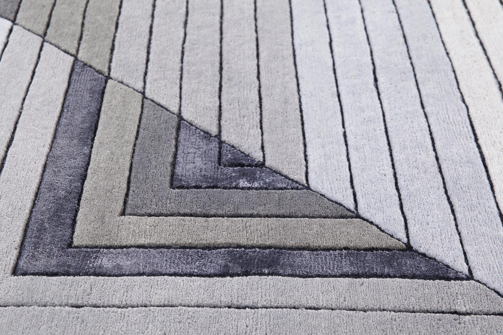 Ковер серый Geometric
