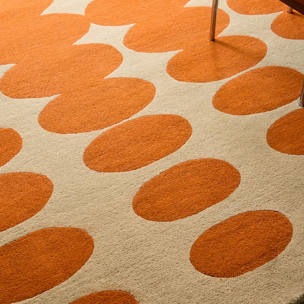 Ковёр Optical Oval Orange/Sand