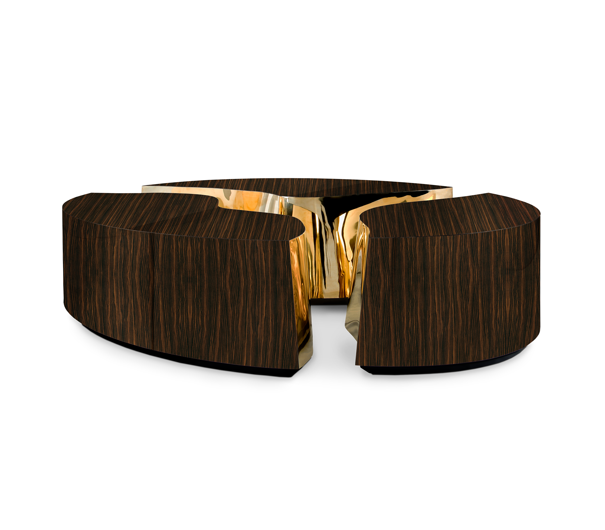 Журнальный столик Fissure Oval Ebony