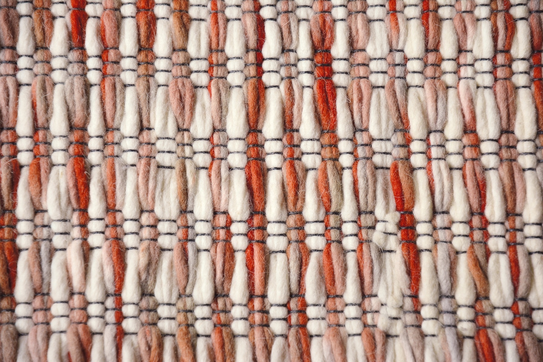 Безворсовий червоний килим Grain | Розмір: 160 x 230 см