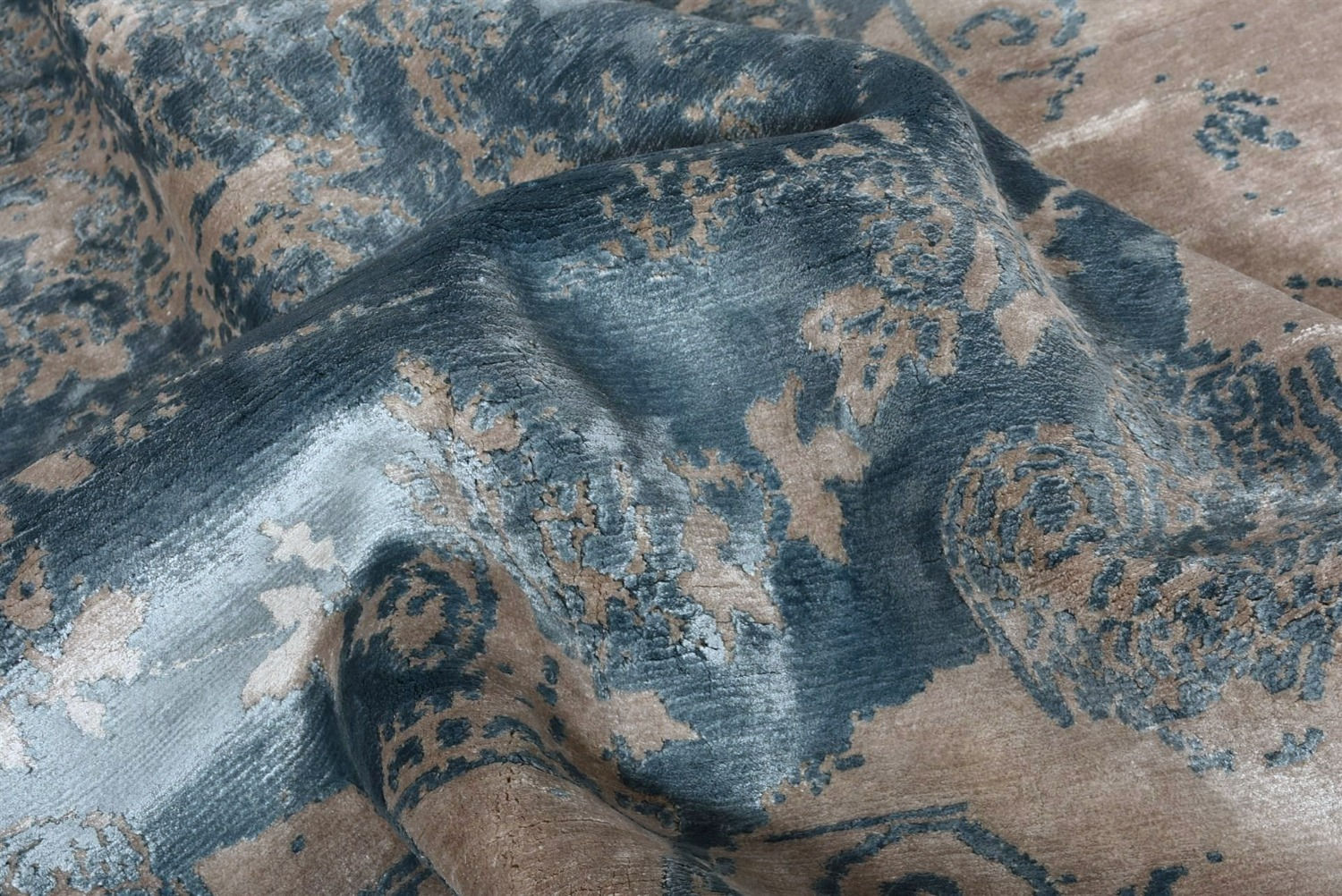 Ковер ручной работы Bamboo Silk Blue