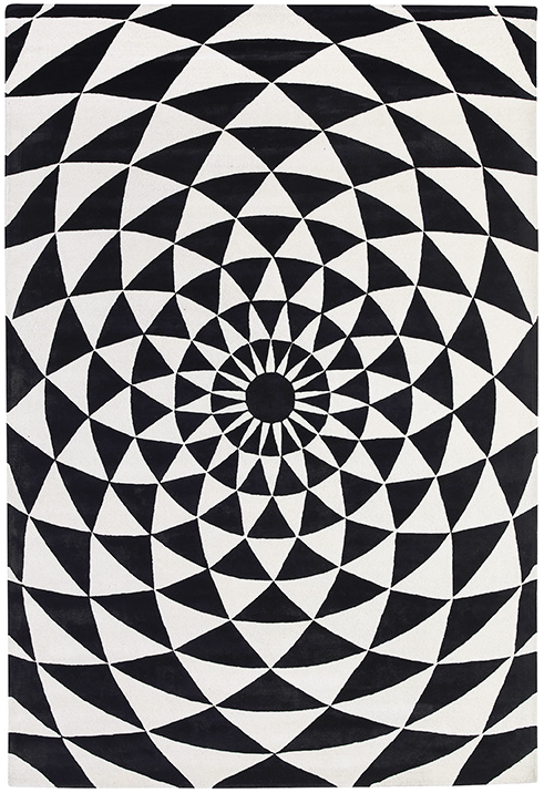 Килим круглий Black & White