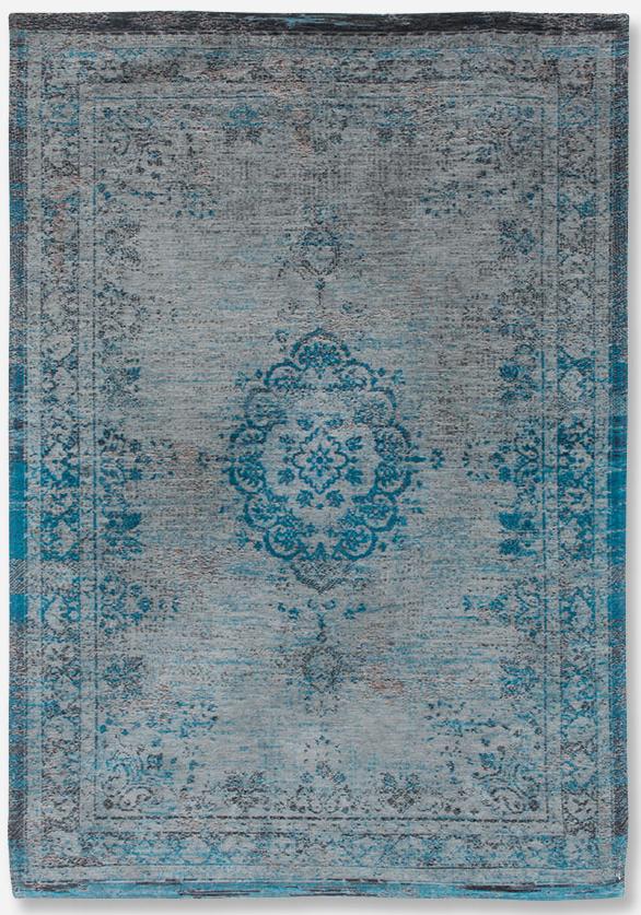 Ковер винтажный медальон Grey Turquoise | Размер: 80 x 150 см