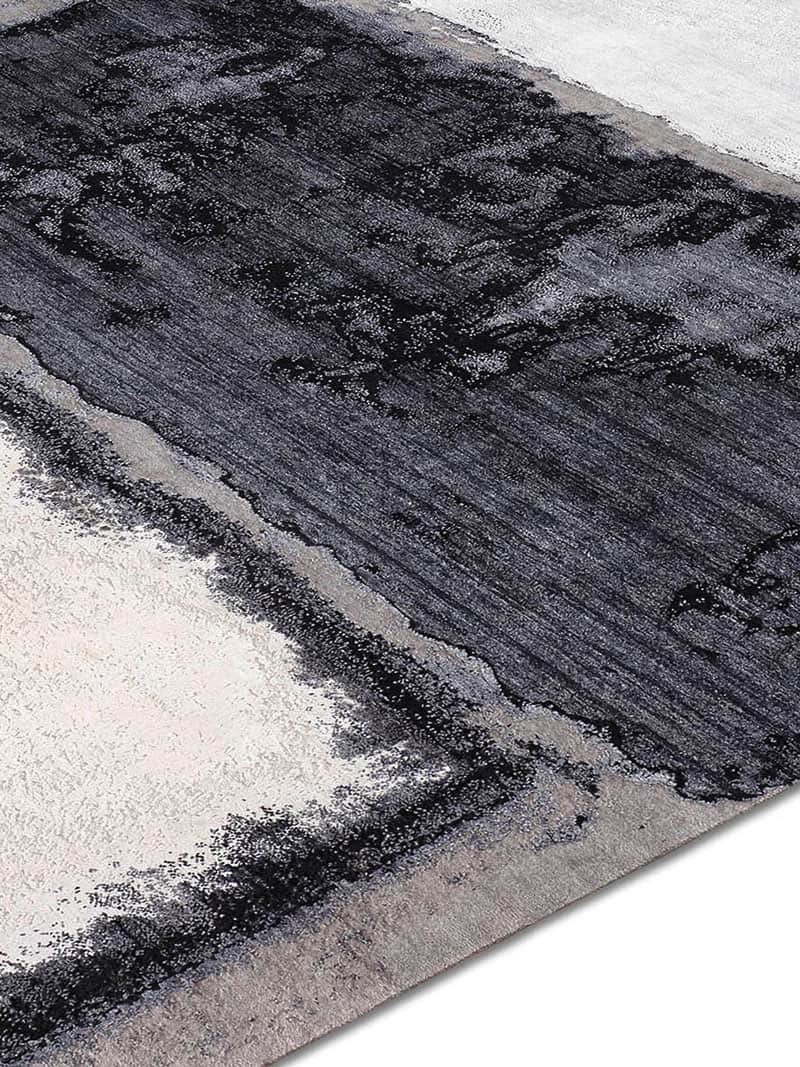 Елітний килим ручної роботи Silver/Black | Розмір: 250 x 300 см
