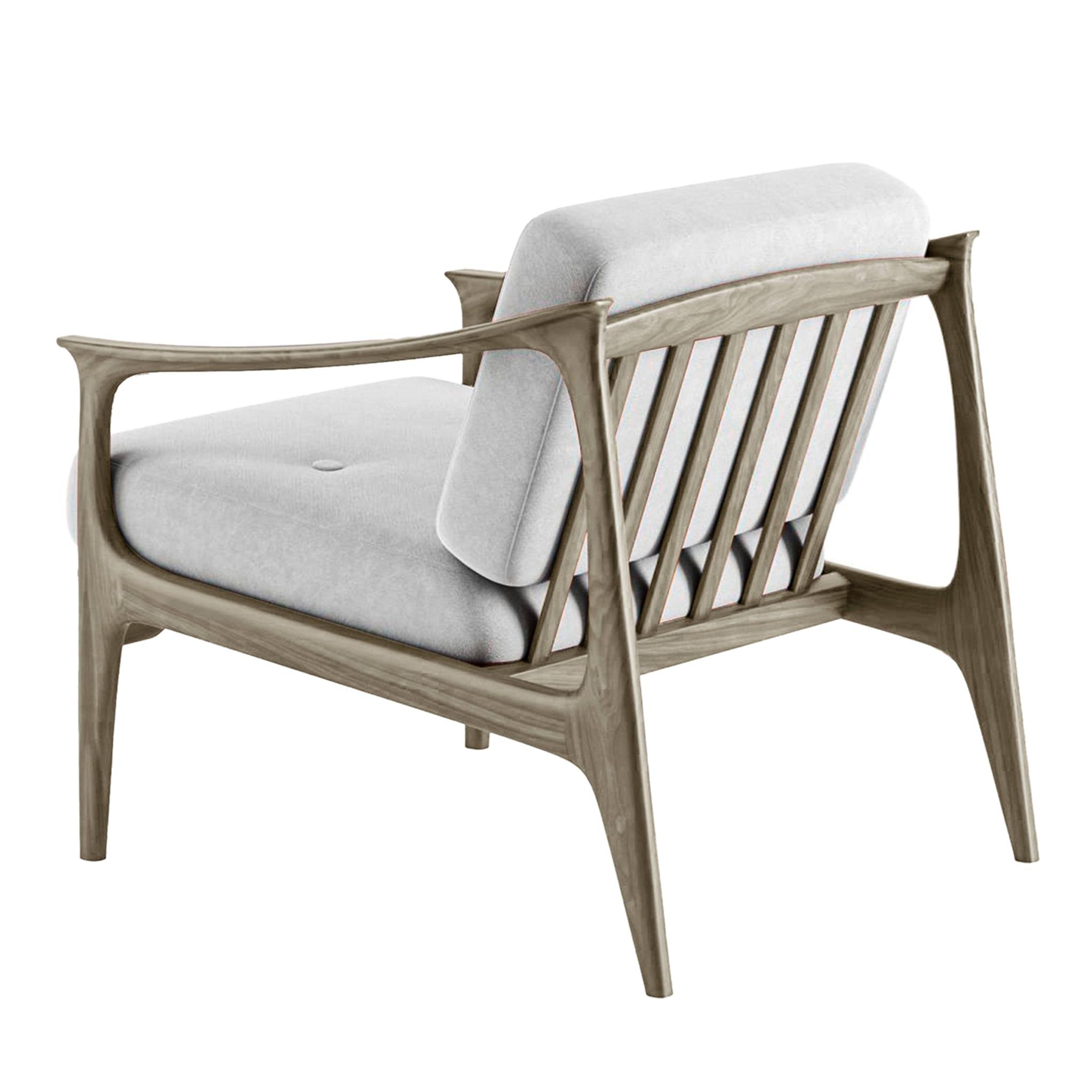 Крісло з масиву волоського горіха Quiete Grey | Колір: Linen BEL-LINO G077 11
