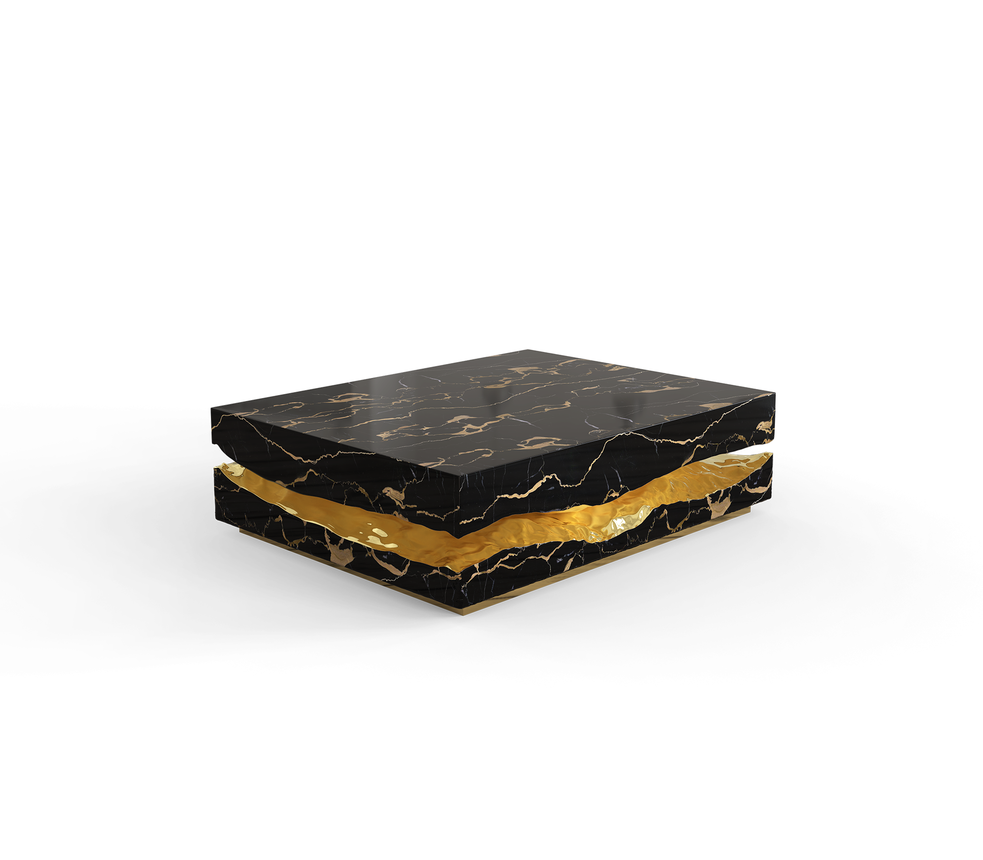 Журнальный столик Boulder Portoro Marble Table