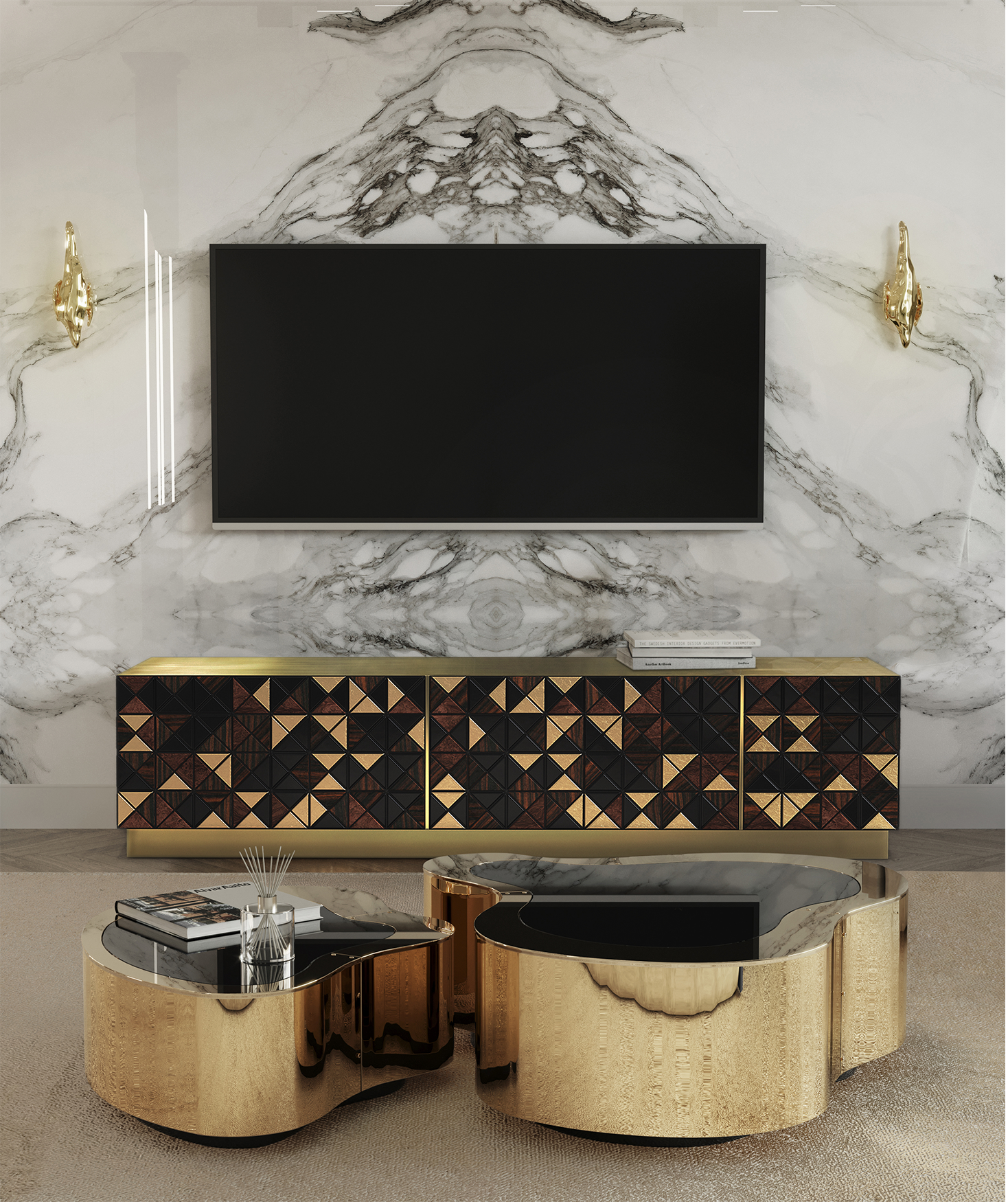 ТБ-Тумба Mosaic Walnut
