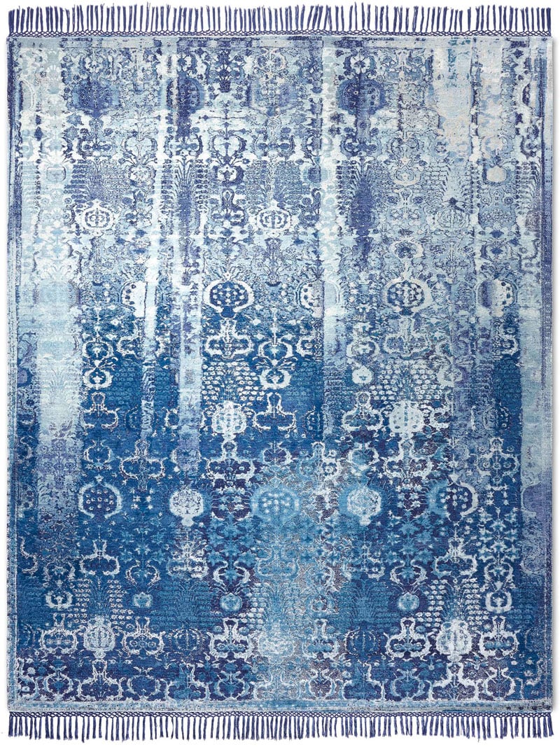 Эксклюзивный ковер ручной работы Woods Blue ☞ Розмір: 122 x 183 см
