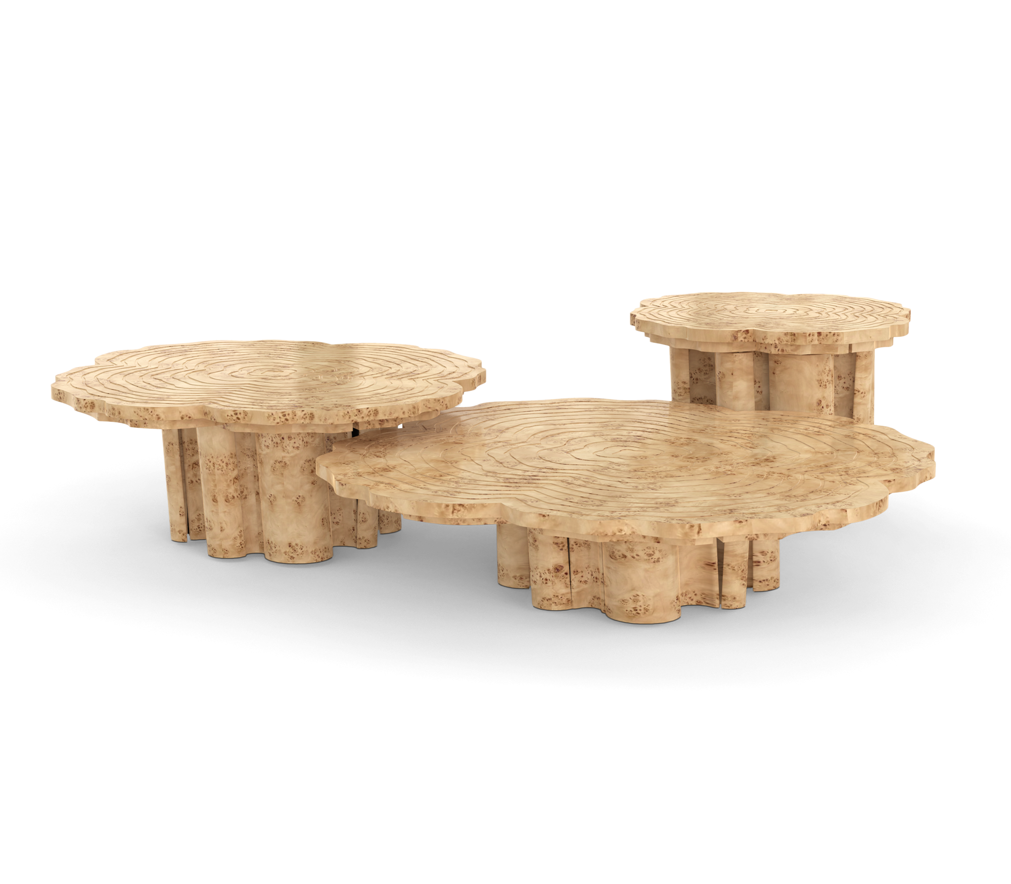 Журнальний столик Fortuna Poplar 3-Piece Set