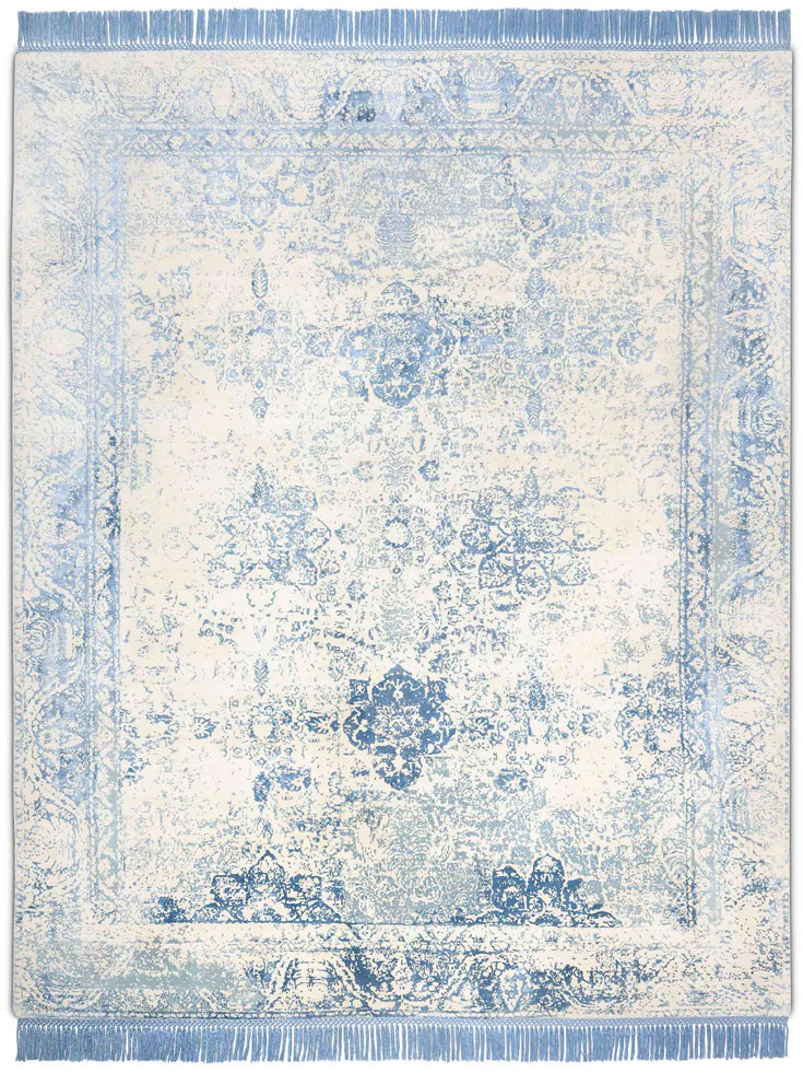 Элитный узелковый ковер ручной работы Light Blue | Размер: 305 x 427 см