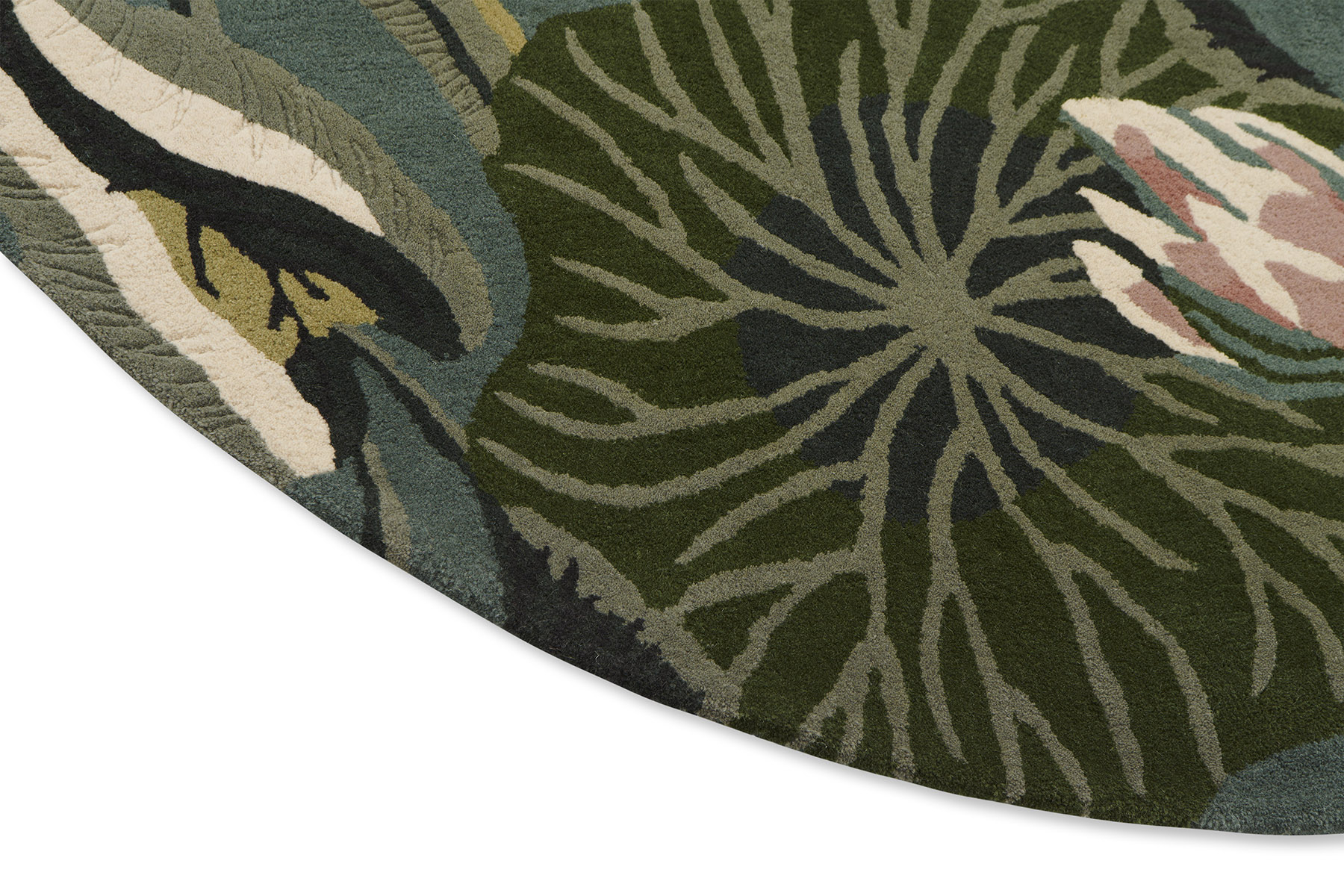 Килим Waterlily Midnight Pond Circle | Розмір: Ø 150 см