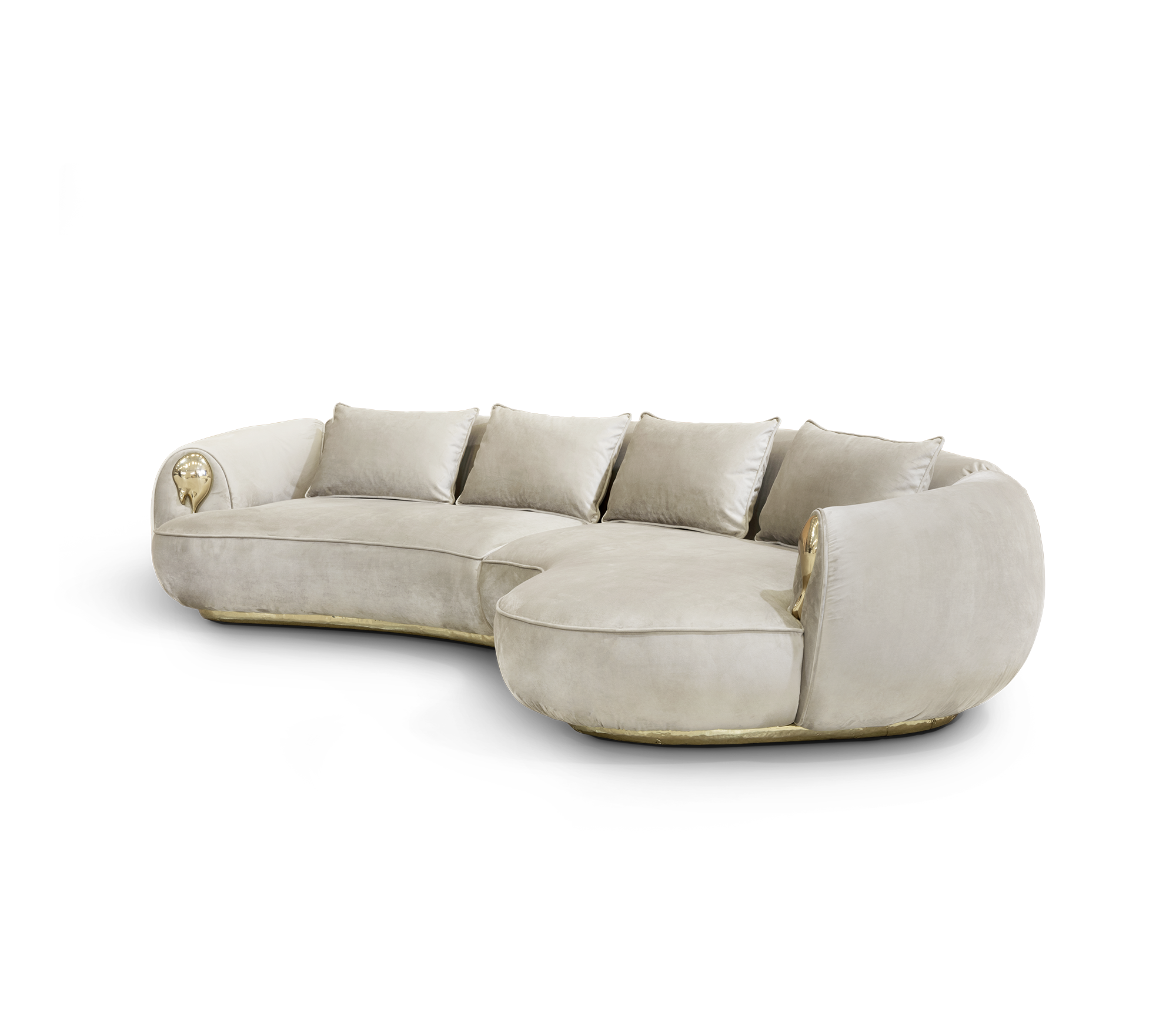 Диван Solara Cream Curved Luxe