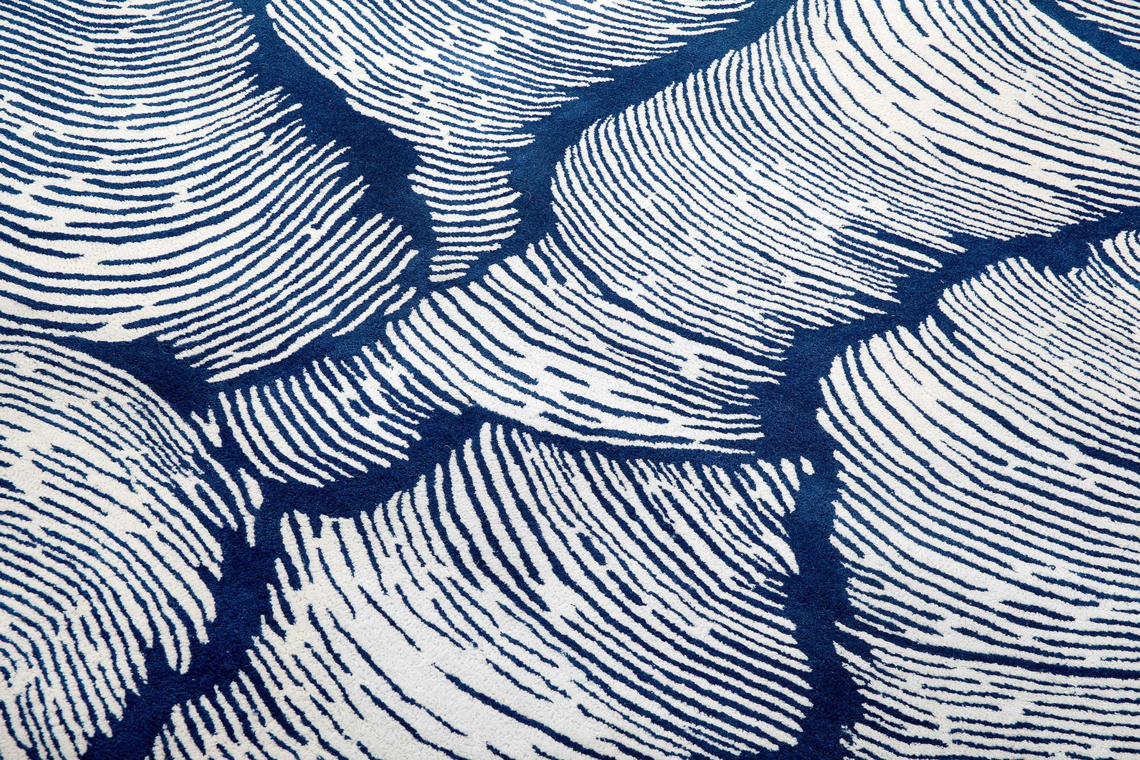 Дизайнерський килим Італія Blue Waves | Розмір: 230 x 300 см