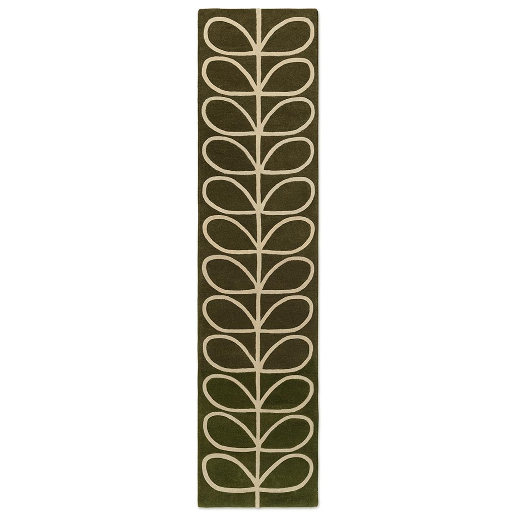 Килимова доріжка Linear Stem Olive