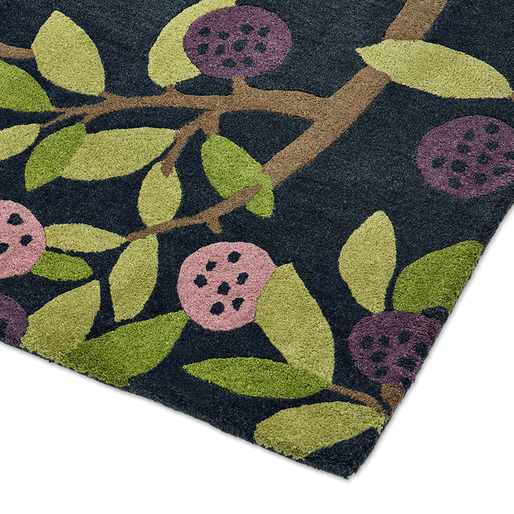Килим квітковий Foraging Indigo 146618 | Розмір: 170 x 240 см