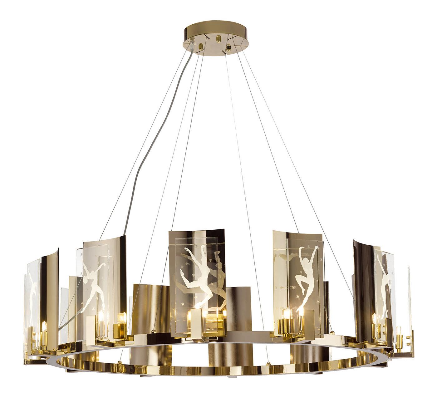 Круглая люстра Soft Gold