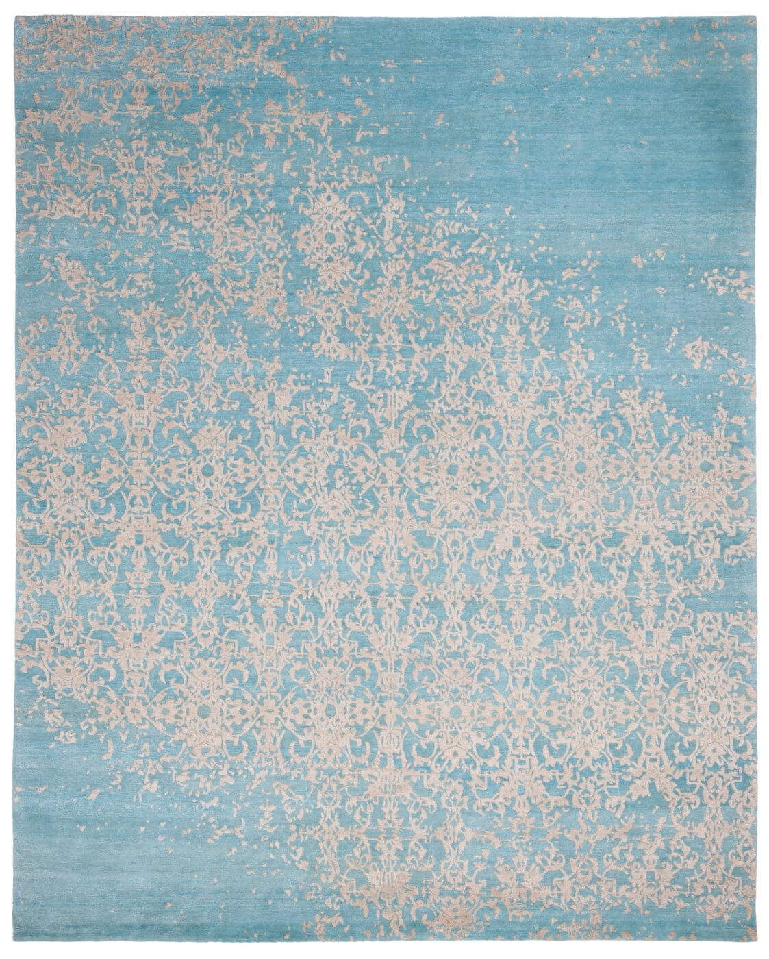 Ковер Milano Raved Blue White ☞ Размер: 400 x 500 см