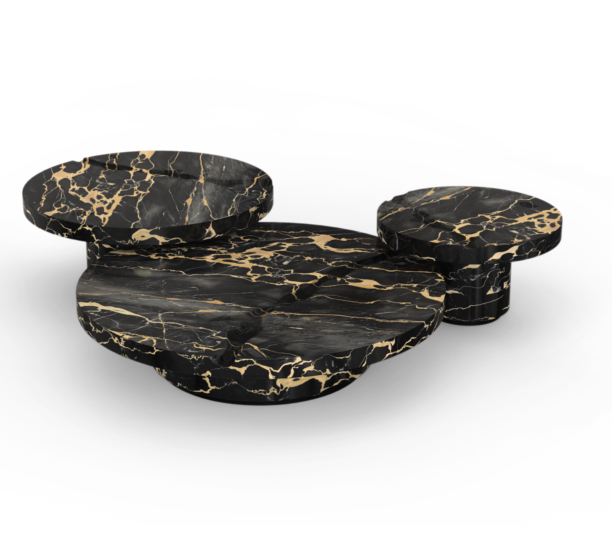 Журнальный столик Dominion Portoro Marble 3-Piece Set
