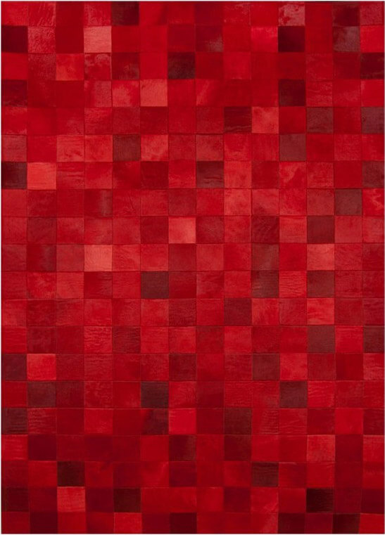 Килим шкіряний Mosaic Red