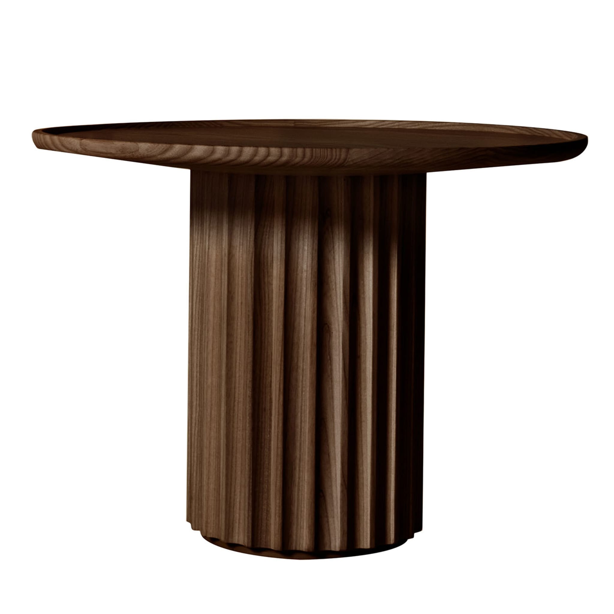 Кофейный столик из ясеня Capitello Brown | Размер: Ø 40 см