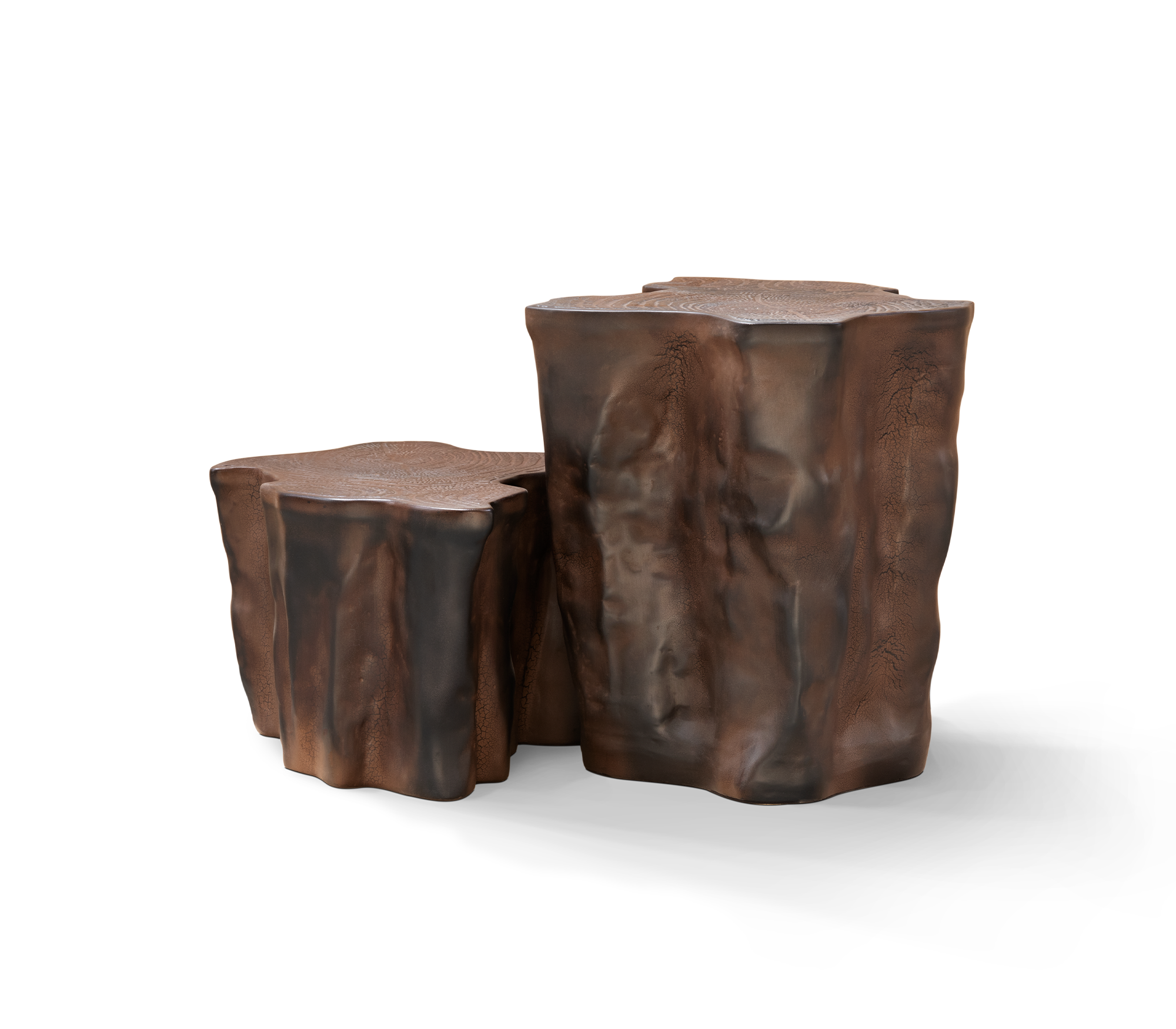 Приставний стіл Horizon Dark Brown Ceramic | Конфігурація: Small