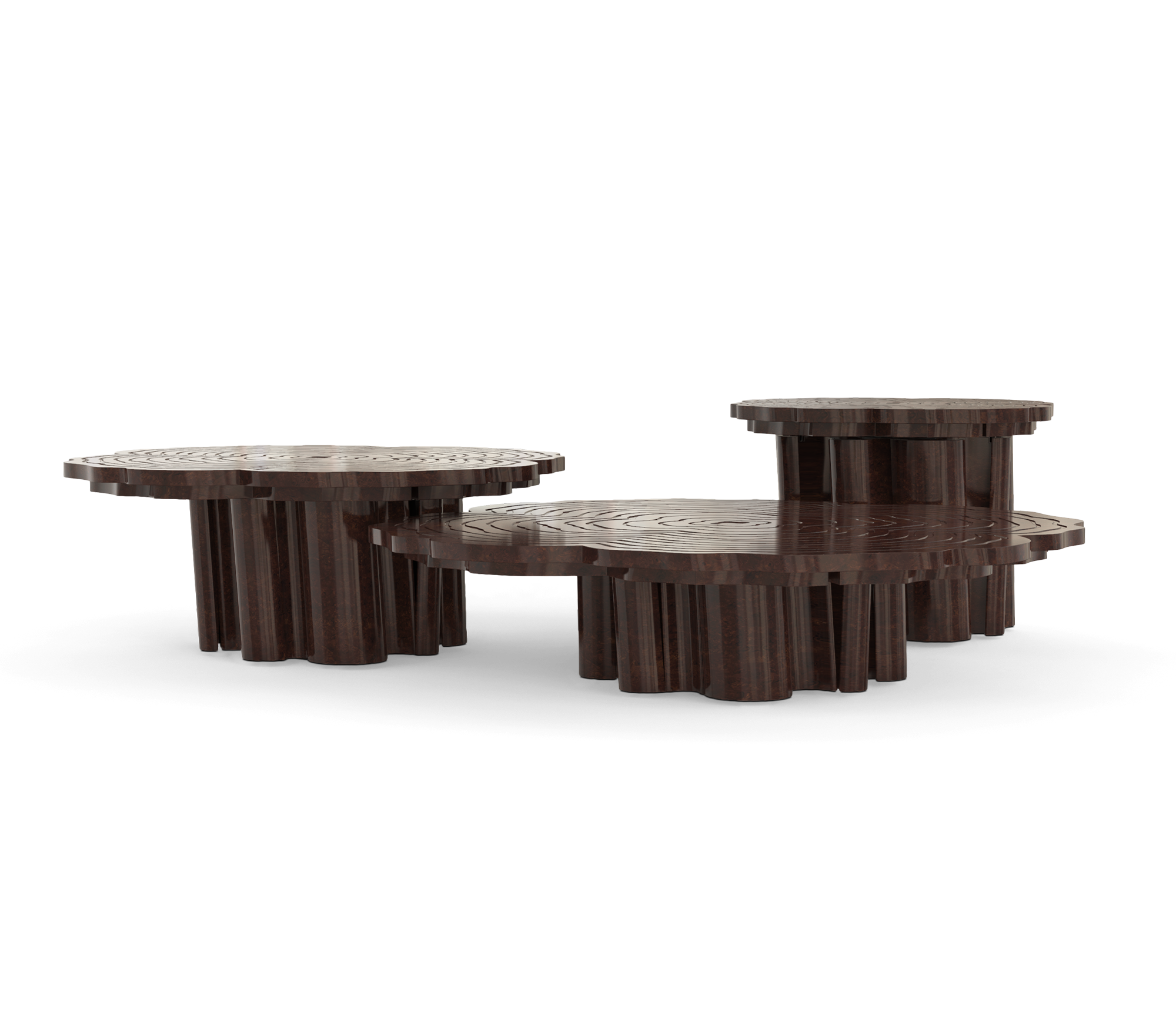 Журнальный столик Fortuna Walnut 3-Piece Set