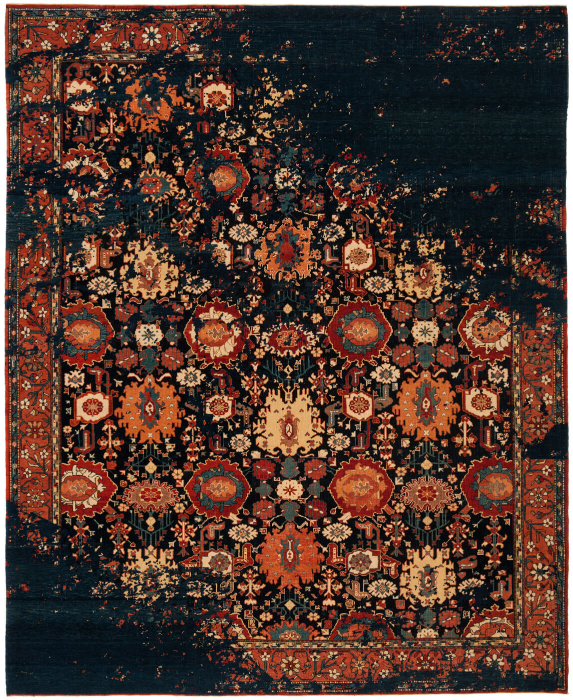 Килим ексклюзивний Bidjar Paddington Raved Dark Blue Wool | Розмір: 250 x 300 см