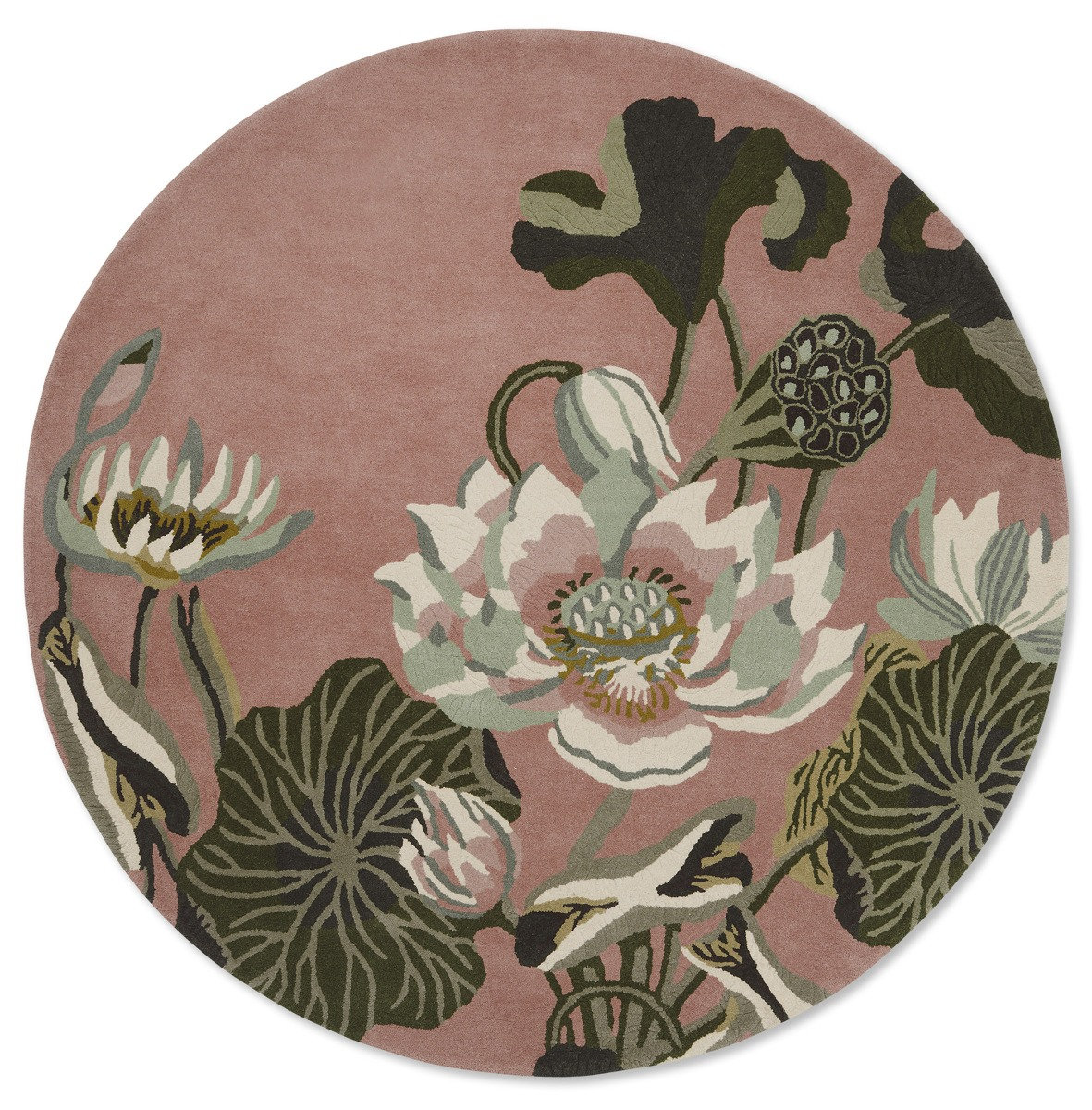 Килим Waterlily Dusty Rose Circle | Розмір: Ø 150 см