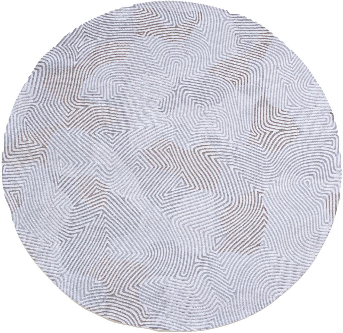 Бельгійський круглий килим Oyster White