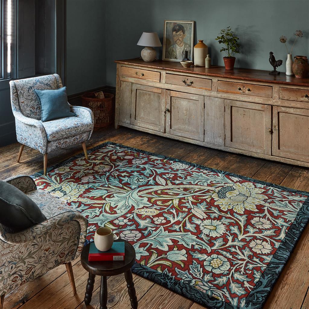 Килим ручної роботи Trent Madder Red / Webb's Blue 127510 | Розмір: 140 x 200 см