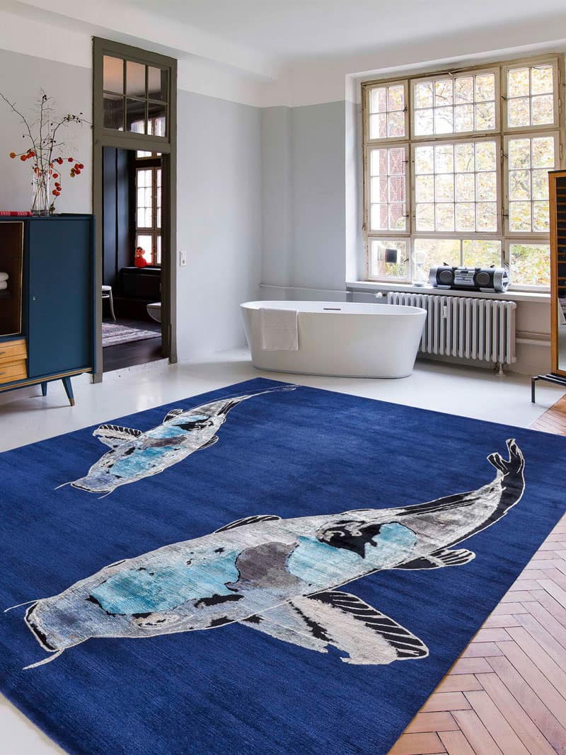 Эксклюзивный ковер Fish Blue