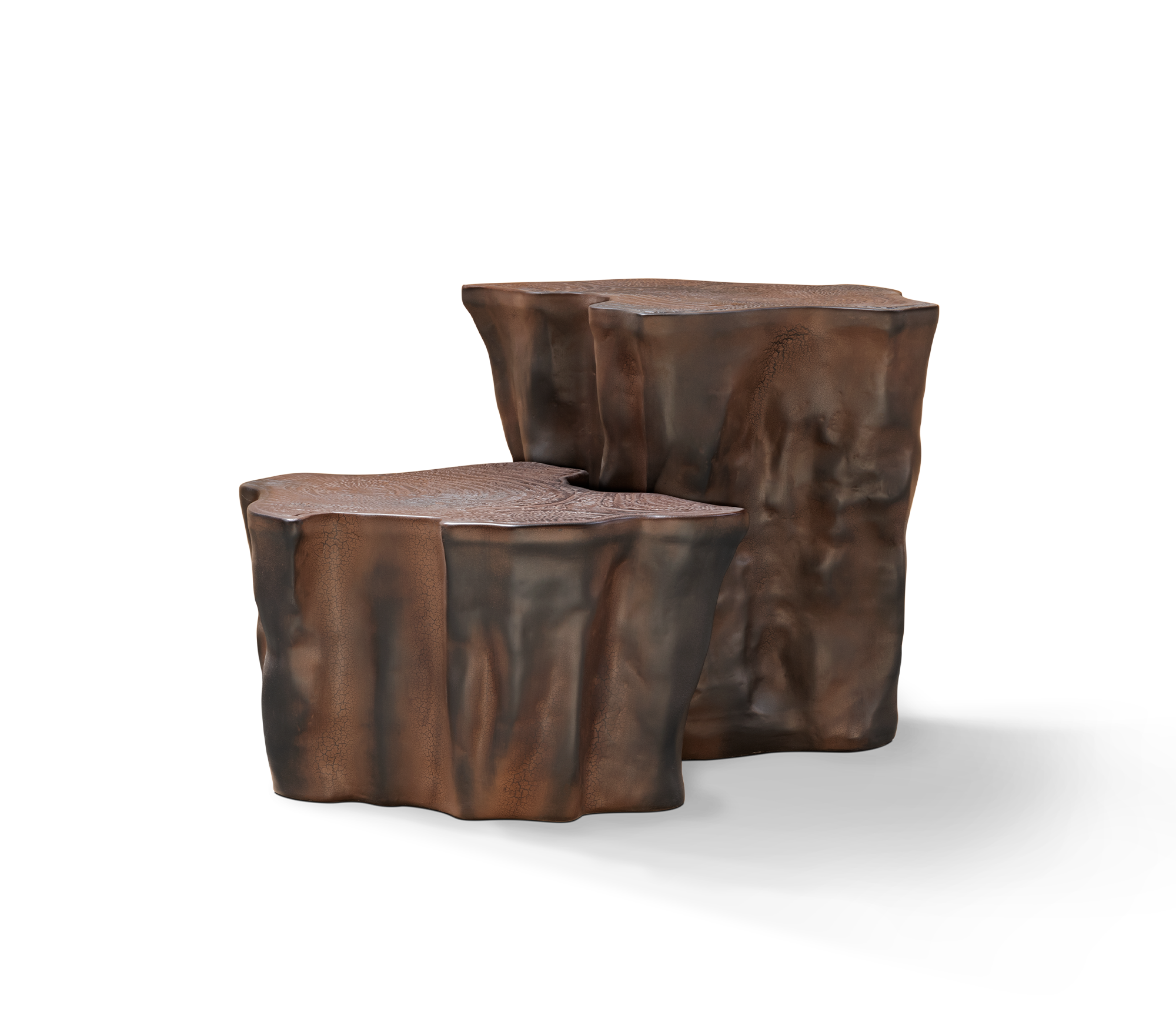 Приставний стіл Horizon Dark Brown Ceramic | Конфігурація: Small