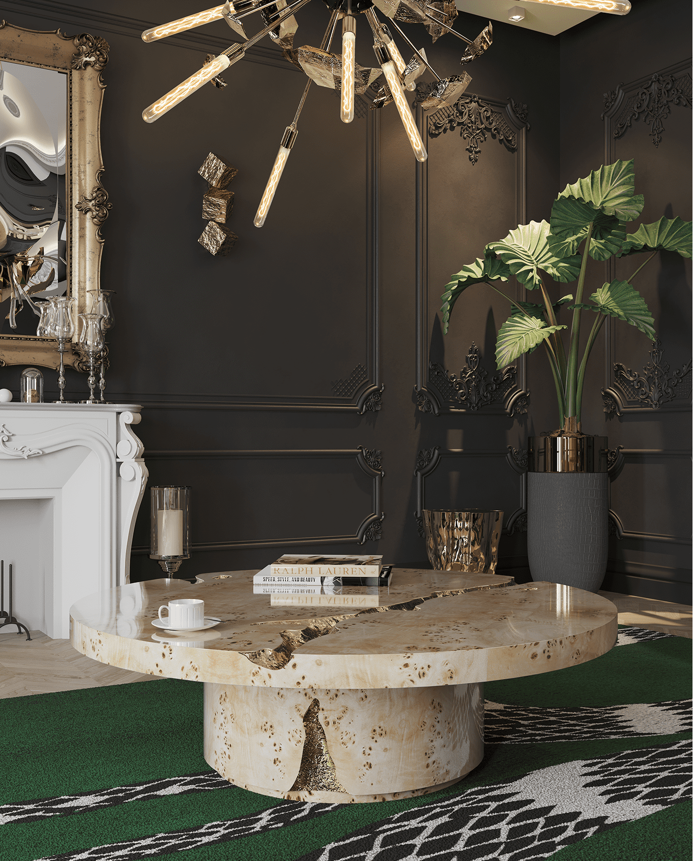 Журнальний столик Dominion Poplar Root 3-Piece Set