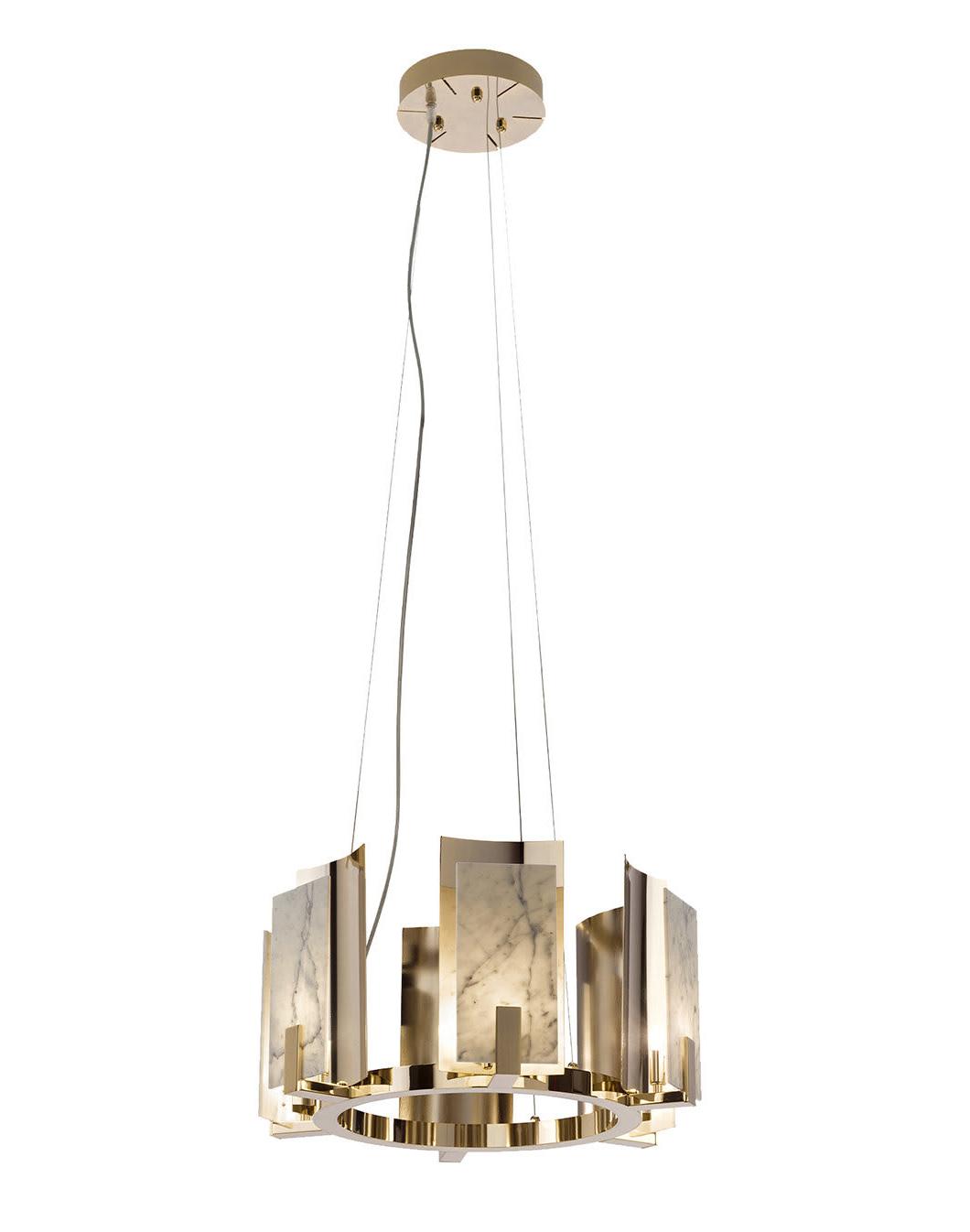 Круглая люстра Carrara Gold