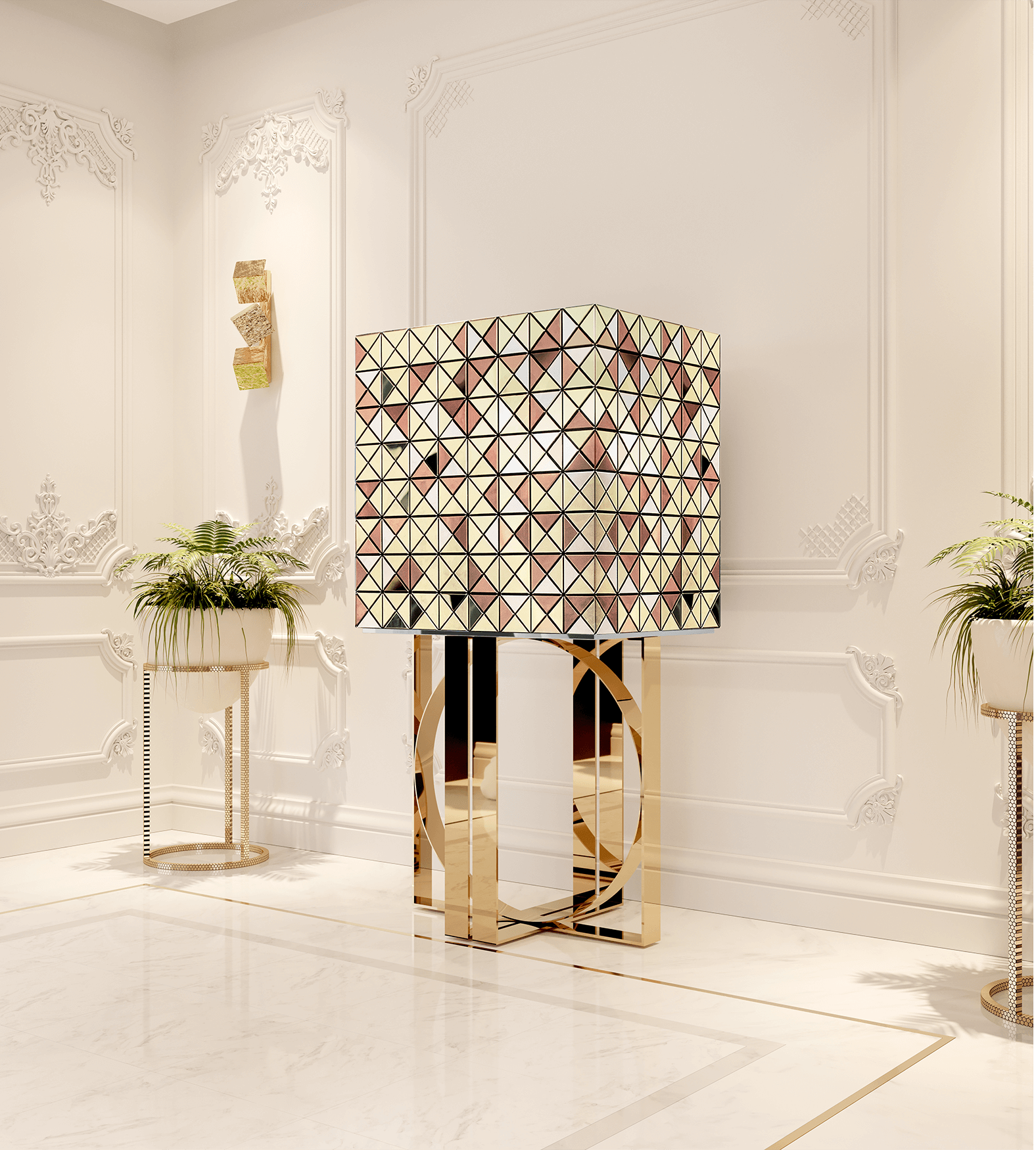 Шкаф Mosaic Gold Accents
