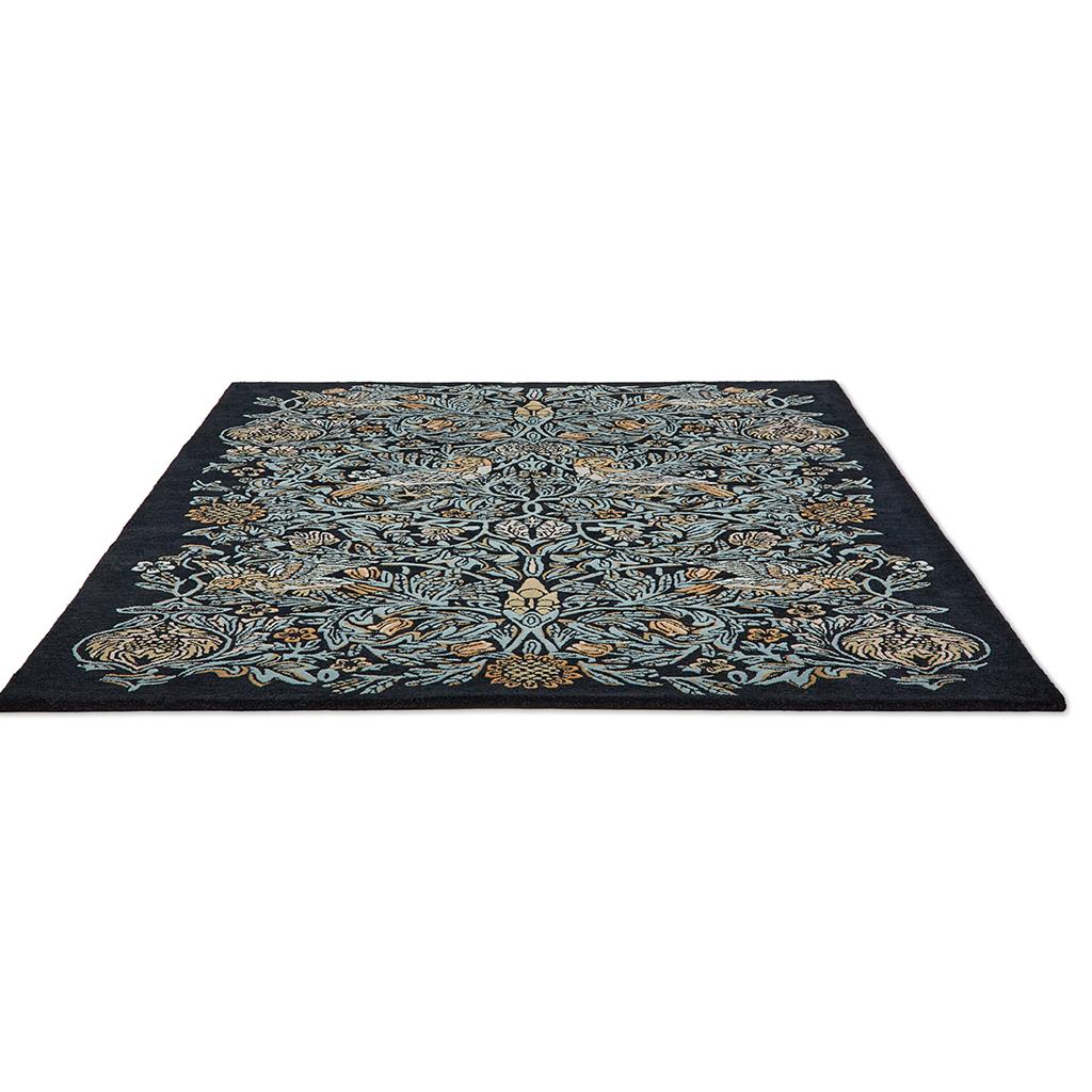 Килим ручної роботи Bird Webb's Blue 128308 | Розмір: 250 x 350 см