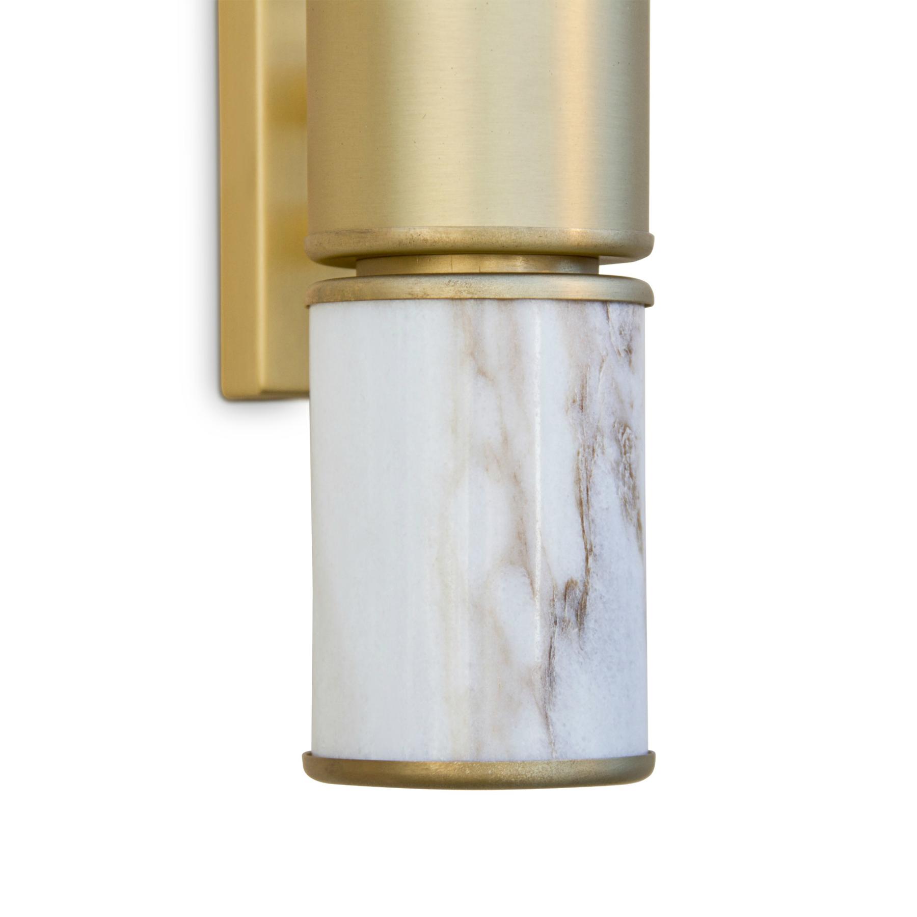 Настенный светильник Brass Cylinder Marble