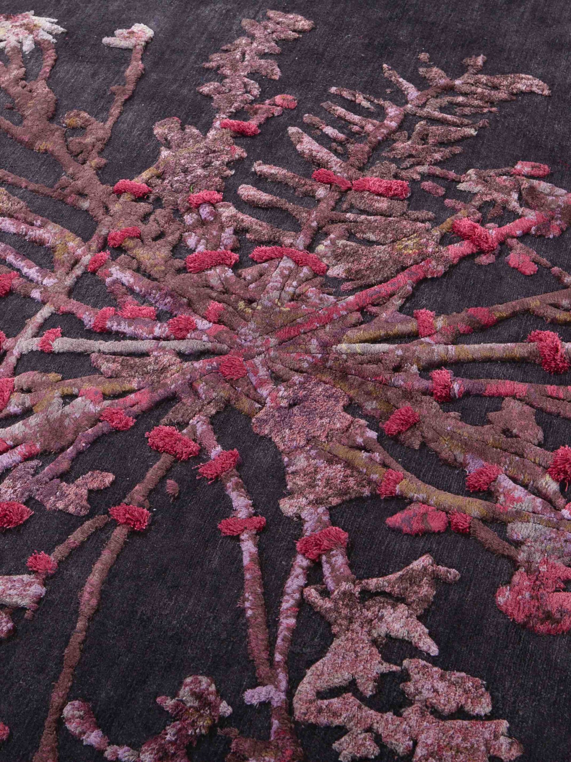 Круглый ковер итальянский ручной работы Savage Flowers | Размер: 300 x 300 см