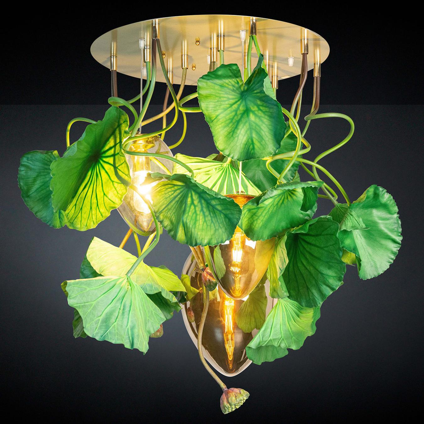 Круглая люстра Dichondra