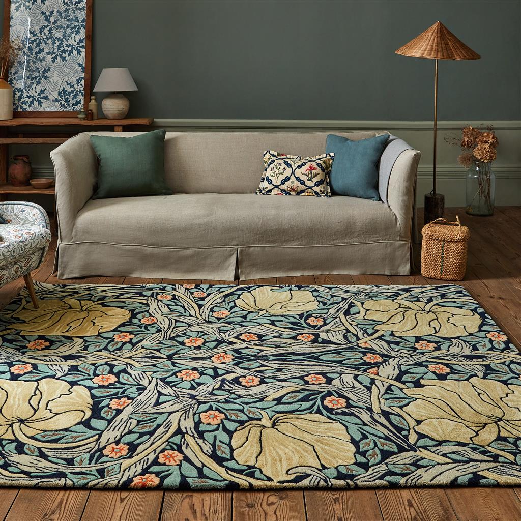 Килим ручної роботи Pimpernel Indigo 028818 | Розмір: 140 x 200 см