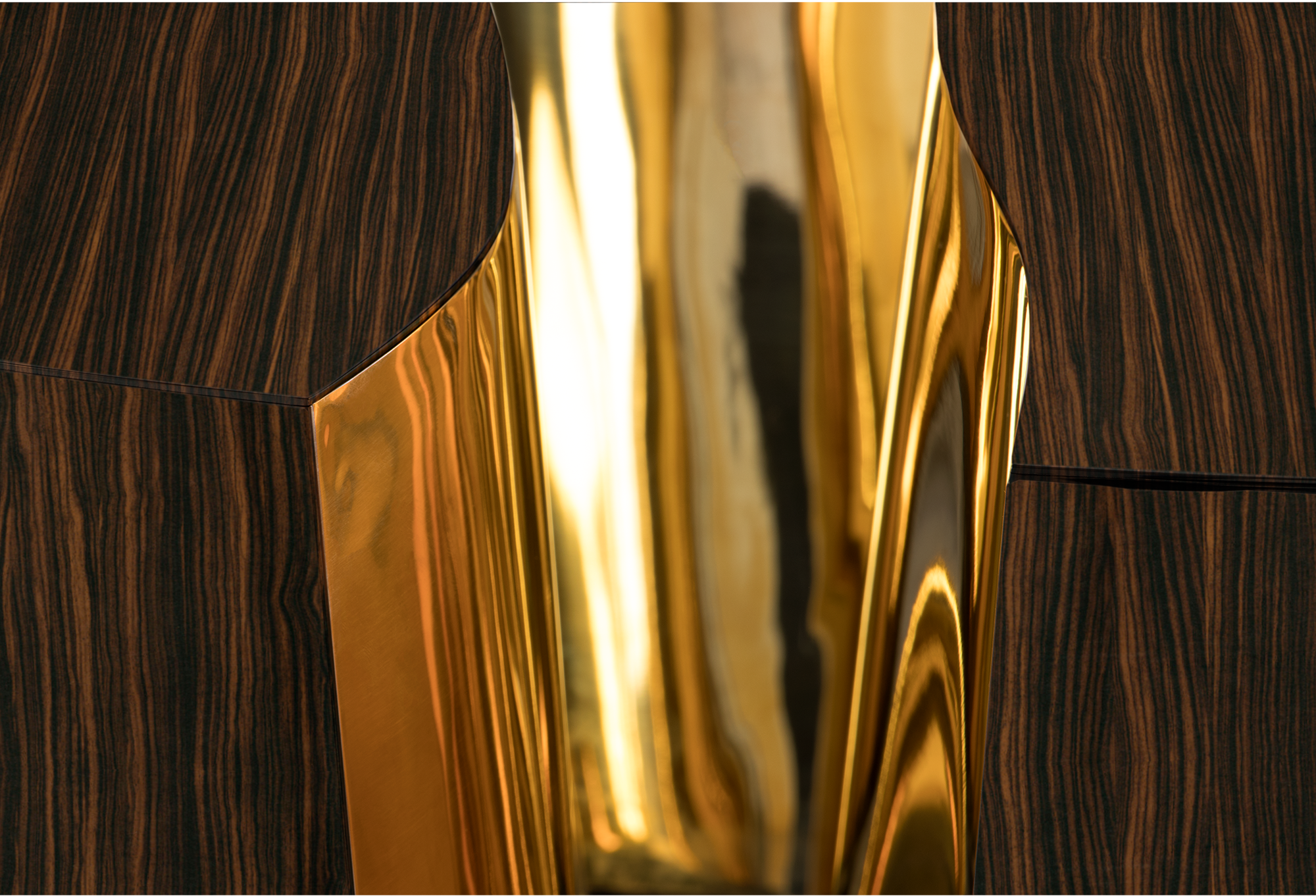 Журнальный столик Fissure Oval Ebony