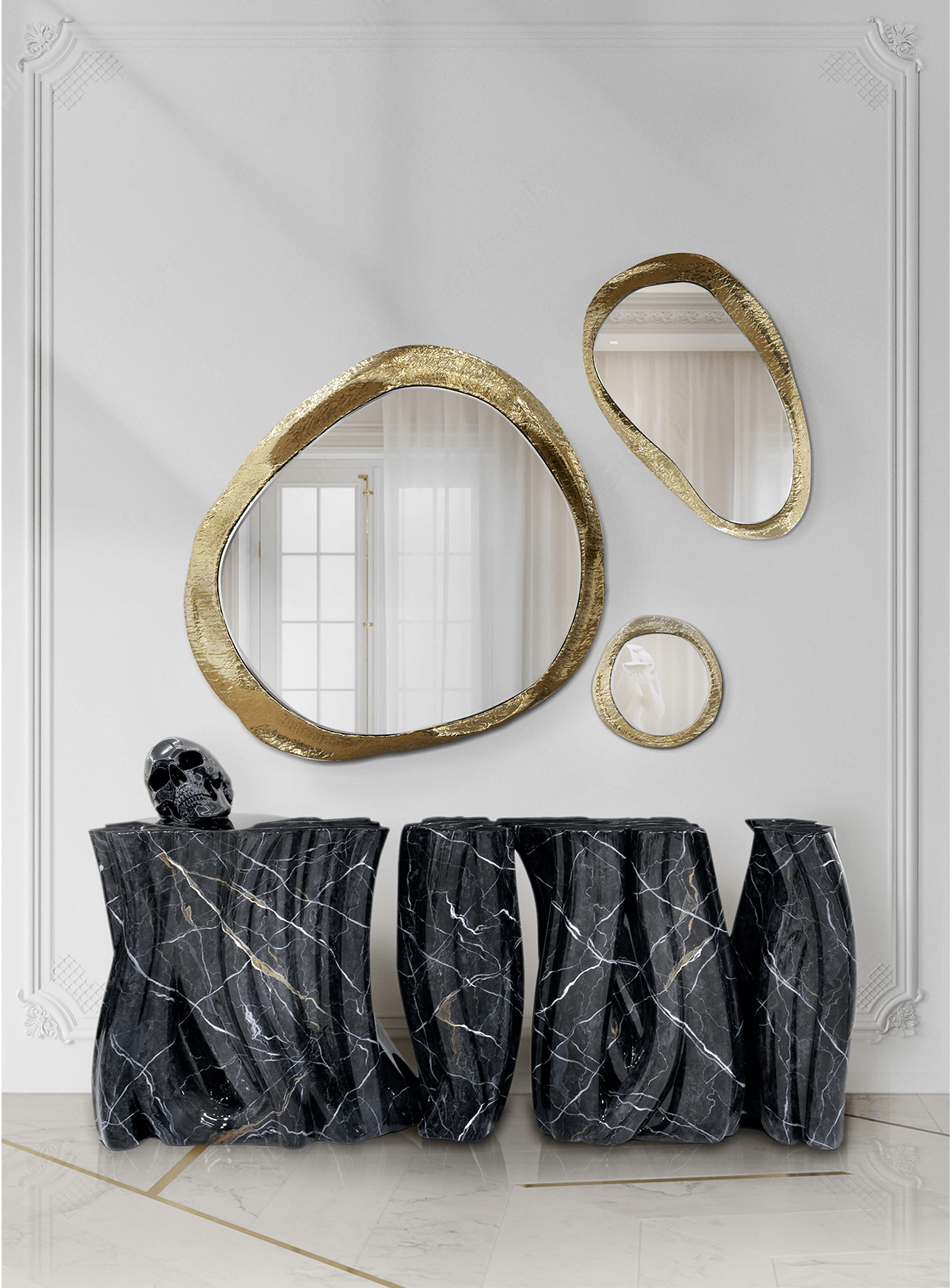 Тумба Monochrome Faux-marble Premium