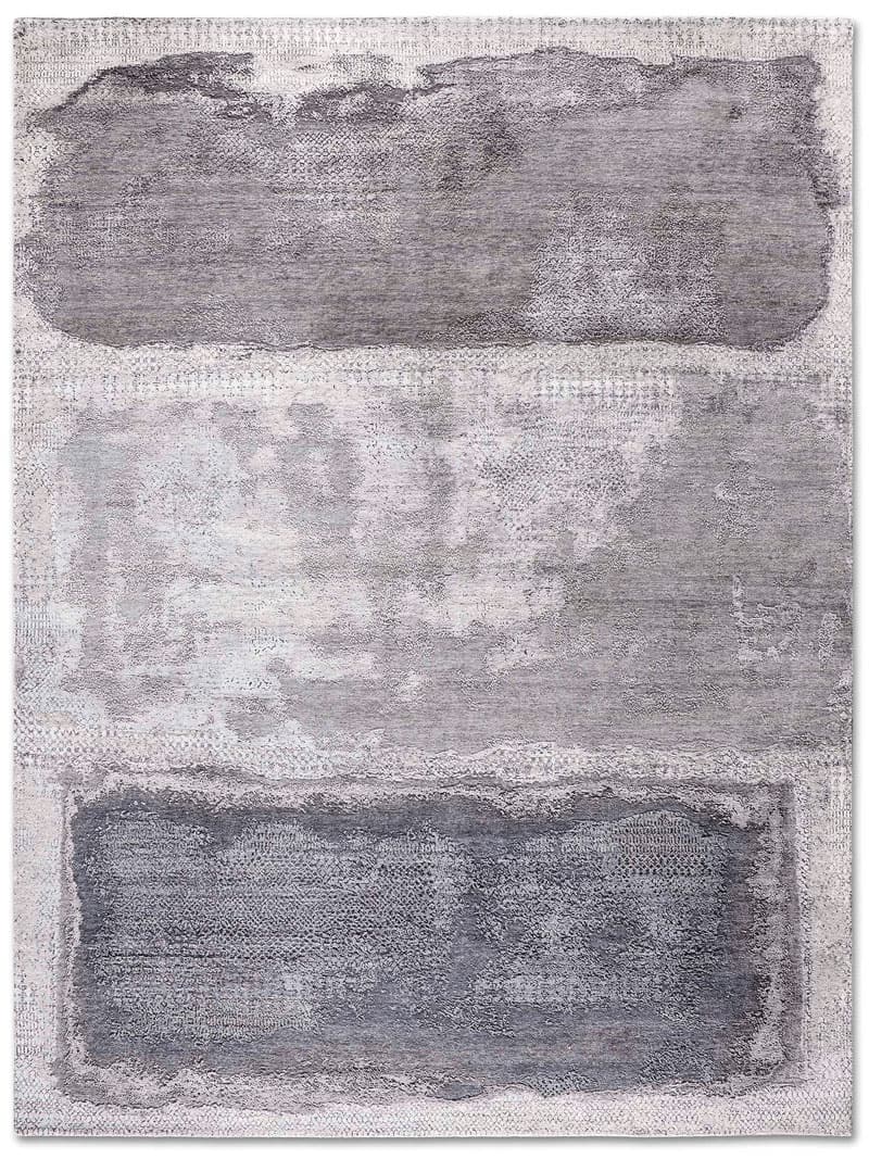 Оригинальный узелковый ковер ручной работы Silver White Grey | Размер: 274 x 365 см