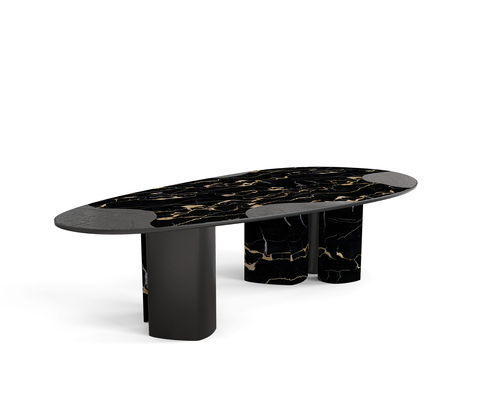 Обеденный стол Athena Portoro Marble & Onyx