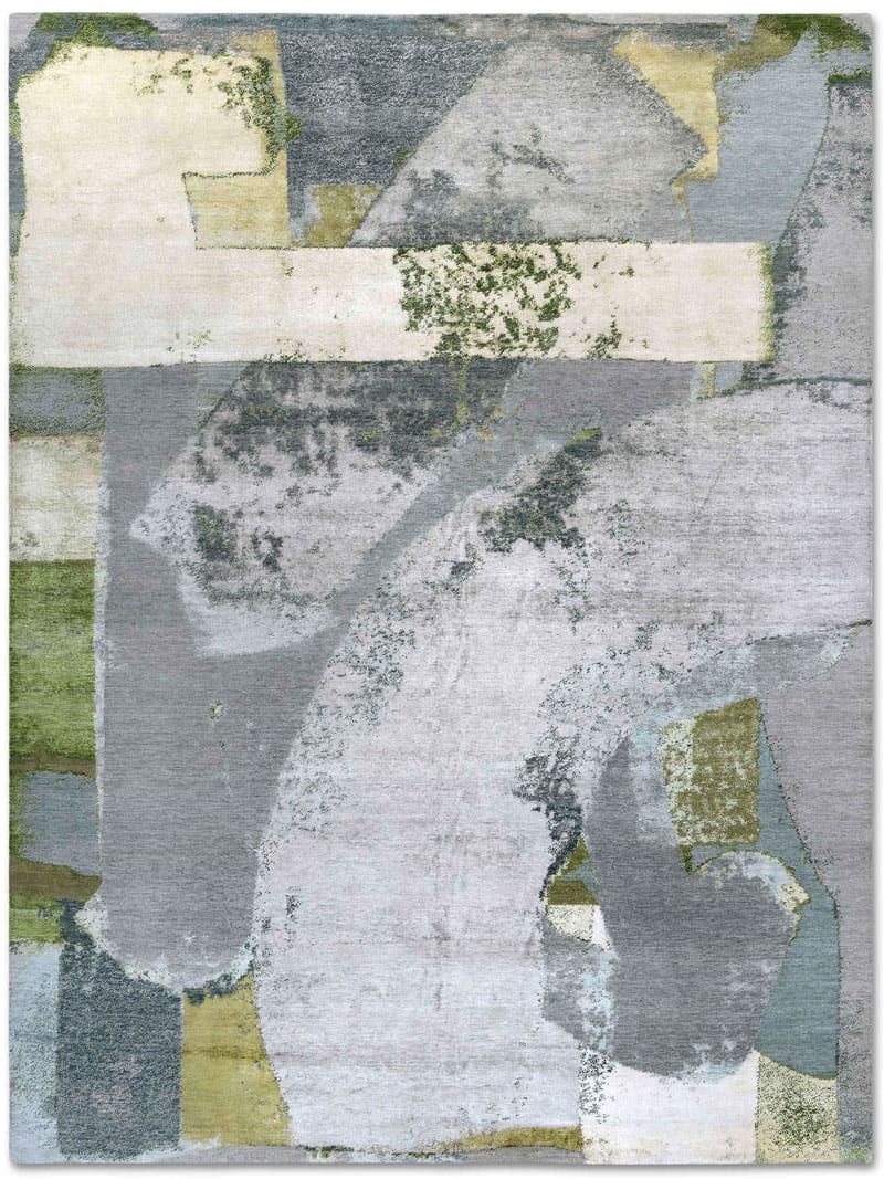 Розкішний килим ручної роботи Green Rust | Розмір: 122 x 183 см